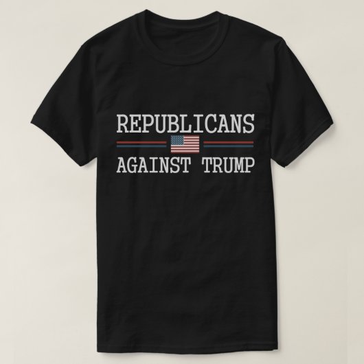 Republikeinen tegen Trump T-shirt (Design voorkant)