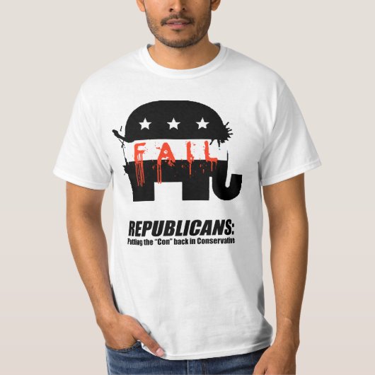 Republikeinen - Teruggooien van de maan in de cons T-shirt (Voorkant)