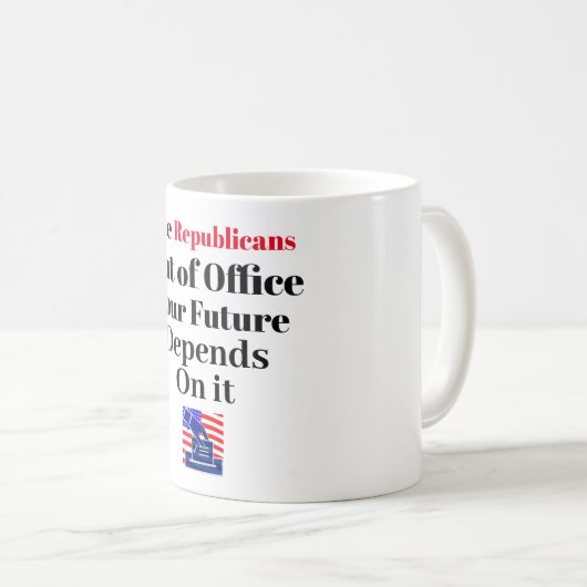 Republikeinen uit Kantoor Coffee Mok stemmen (Voorkant rechts)