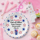 Republikeinen uit Kantoor Paper Bord stemmen (Feest)