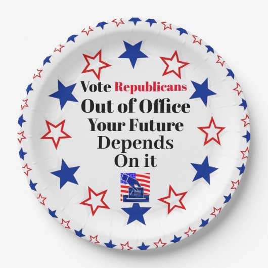 Republikeinen uit Kantoor Paper Bord stemmen (Voorkant)