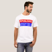 Republikeinen vernietigen Amerika! T-shirt (Voorkant volledig)