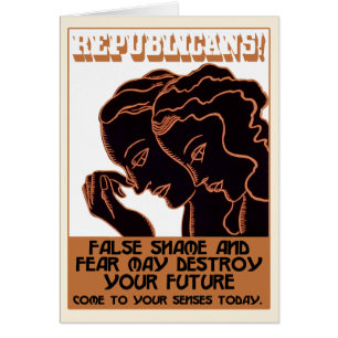Republikeinen! Vervalste naam en angst [kaart]