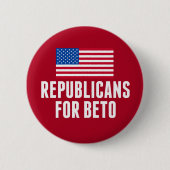 Republikeinen voor Beto O'Rourke 2020 Ronde Button 5,7 Cm (Voorkant)