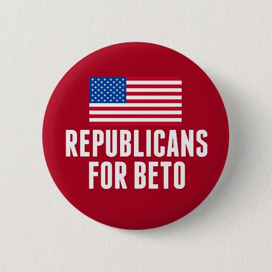 Republikeinen voor Beto O'Rourke 2020 Ronde Button 5,7 Cm (Voorkant)
