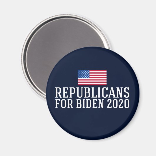 Republikeinen voor Biden 2020 Magneet (Voorkant / Achterkant)