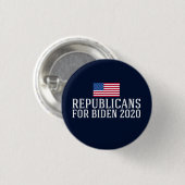 Republikeinen voor Biden 2020 Ronde Button 3,2 Cm (Voorkant /achterkant)