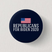 Republikeinen voor Biden 2020 Ronde Button 3,2 Cm (Voorkant)
