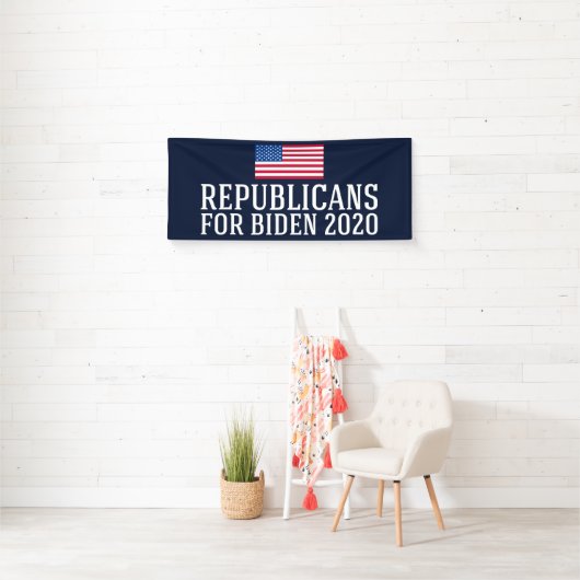 Republikeinen voor Biden 2020 Spandoek (Insitu)