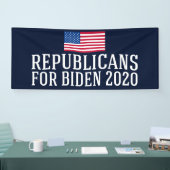 Republikeinen voor Biden 2020 Spandoek (Beurs)