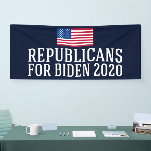 Republikeinen voor Biden 2020 Spandoek (Beurs)