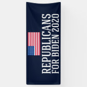 Republikeinen voor Biden 2020 Spandoek (Verticaal)