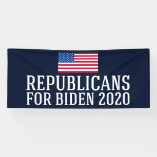 Republikeinen voor Biden 2020 Spandoek