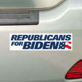 Republikeinen voor Biden 2024 Bumpersticker (Op auto)