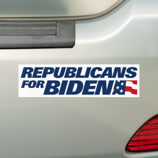 Republikeinen voor Biden 2024 Bumpersticker (Op auto)