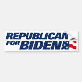 Republikeinen voor Biden 2024 Bumpersticker (Voorkant)