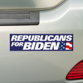 Republikeinen voor Biden 2024 Bumpersticker (Op auto)