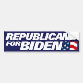 Republikeinen voor Biden 2024 Bumpersticker (Voorkant)