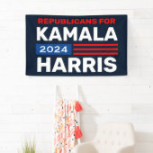 Republikeinen voor Biden Harris 2020 Verkiezingsba Spandoek (Insitu)