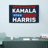 Republikeinen voor Biden Harris 2020 Verkiezingsba Spandoek (Beurs)