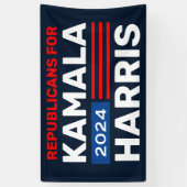 Republikeinen voor Biden Harris 2020 Verkiezingsba Spandoek (Verticaal)