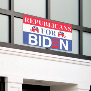 Republikeinen voor Biden   Stemming Biden 2024 Ver Spandoek