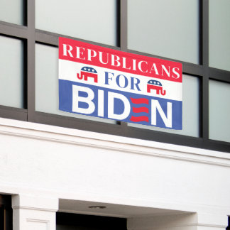 Republikeinen voor Biden | Stemming Biden 2024 Ver Spandoek