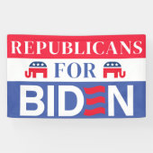 Republikeinen voor Biden | Stemming Biden 2024 Ver Spandoek (Horizontaal)