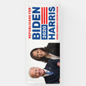 Republikeinen voor de Verkiezingsbanner Biden Harr Spandoek (Verticaal)