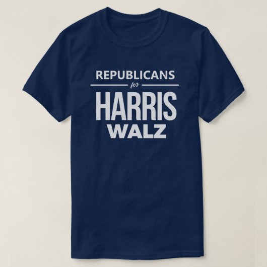 Republikeinen voor Harris Walz T-shirt (Design voorkant)