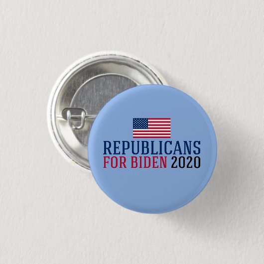 Republikeinen voor Joe Biden 2020 Ronde Button 3,2 Cm (Voorkant /achterkant)