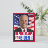 Republikeinen voor Joe Biden 2020 US President Fot Briefkaart (Staand voorkant)