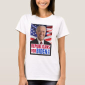 Republikeinen voor Joe Biden 2020 US President Fot T-shirt (Voorkant)