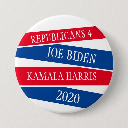 Republikeinen voor Joe Biden en Kamala Harris 2020 Ronde Button 7,6 Cm (Voorkant)