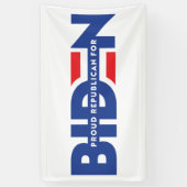 Republikeinen voor Joe Biden President Banner (Verticaal)