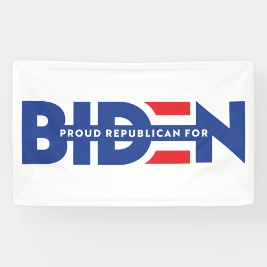 Republikeinen voor Joe Biden President Banner (Horizontaal)