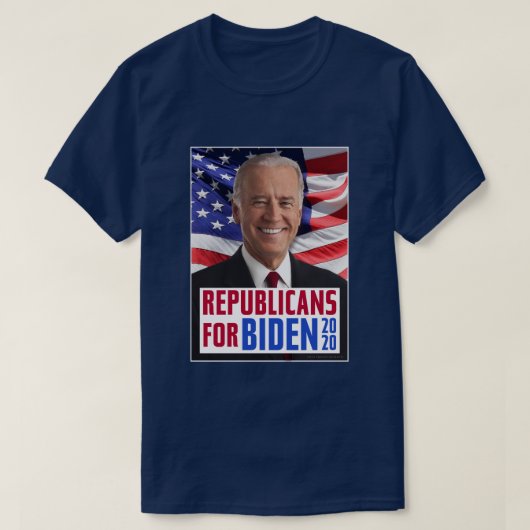 Republikeinen voor Joe Biden US President 2020 Fot T-shirt (Design voorkant)