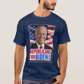 Republikeinen voor Joe Biden US President 2020 Fot T-shirt (Voorkant)