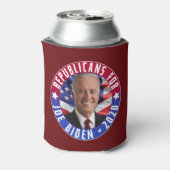 Republikeinen voor Joe Biden US President Foto 202 Blikjeskoeler (Blikje Achterkant)