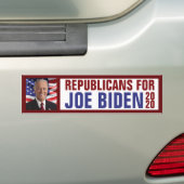 Republikeinen voor Joe Biden US President Foto 202 Bumpersticker (Op auto)
