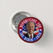 Republikeinen voor Joe Biden US President Foto 202 Ronde Button 3,2 Cm (Voorkant /achterkant)