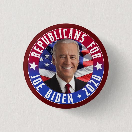 Republikeinen voor Joe Biden US President Foto 202 Ronde Button 3,2 Cm (Voorkant)
