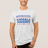 Republikeinen voor Kamala Harris 2024 Tri-Blend Shirt (Voorkant)