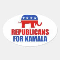 Republikeinen voor Kamala Harris Elephant