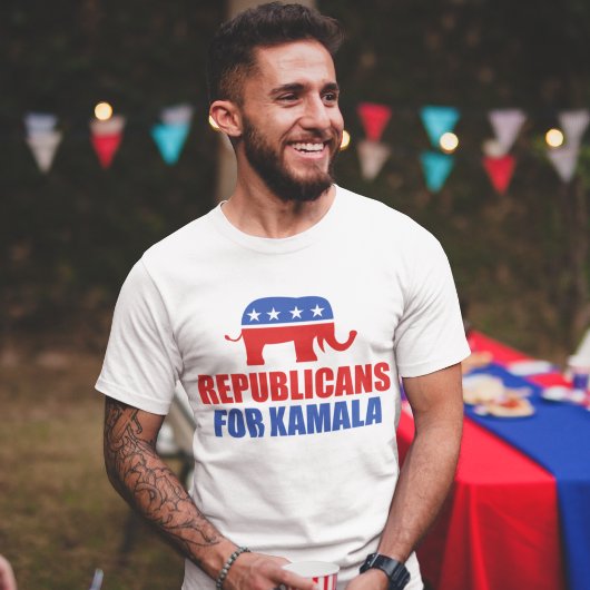 Republikeinen voor Kamala Harris Elephant T-shirt