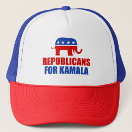 Republikeinen voor Kamala Harris Elephant Trucker Pet