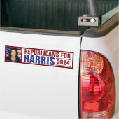 Republikeinen voor Kamala Harris President Foto 20 Bumpersticker (Op Truck)