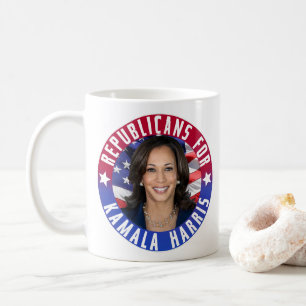 Republikeinen voor Kamala Harris President Foto 20 Koffiemok