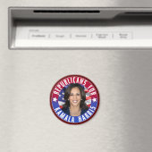 Republikeinen voor Kamala Harris President Foto 20 Magneet (Insitu (Vaatwasser))