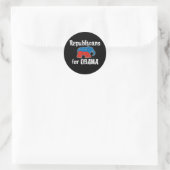 Republikeinen voor Obama Stickers (Tas)